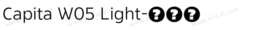 Capita W05 Light字体转换